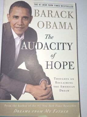 Barack Obama - The Audacity of Hope Hardcover - Cream & Brown